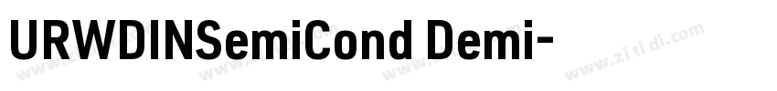 URWDINSemiCond Demi字体转换